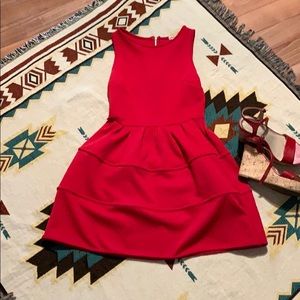 Flattering red dress